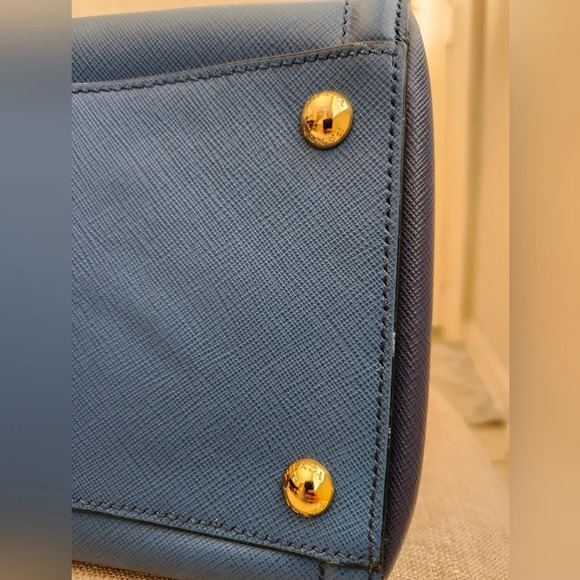 Prada Bicolor Lux Convertible Open Tote Saffiano Leather Medium - Picture 6 of 16